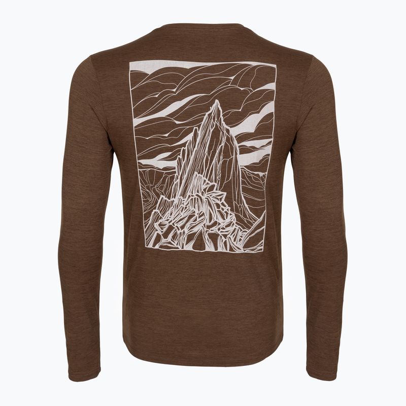 Longsleeve de trekking pentru bărbați Patagonia Cap Cool Daily Hut Tripper LS berm brown - light berm brown x-dye 2
