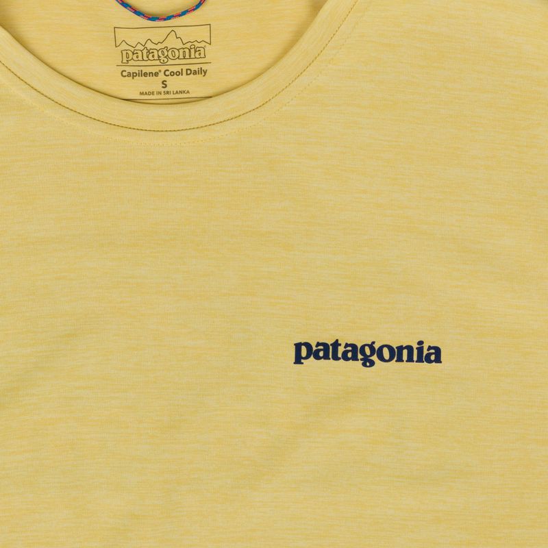 Longsleeve pentru bărbați Patagonia Cap Cool Daily Boardshort Logo LS limestone yellow - Light Limestone yellow x-dye 3