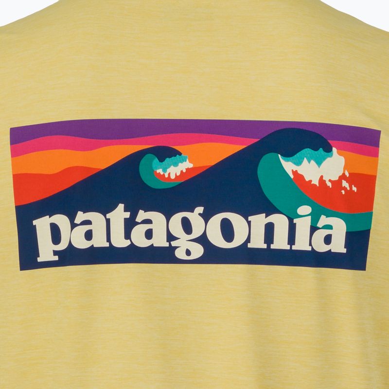 Longsleeve pentru bărbați Patagonia Cap Cool Daily Boardshort Logo LS limestone yellow - Light Limestone yellow x-dye 5