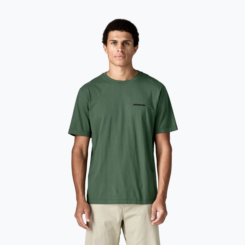 Tricou pentru bărbați Patagonia P-6 Logo canopy green