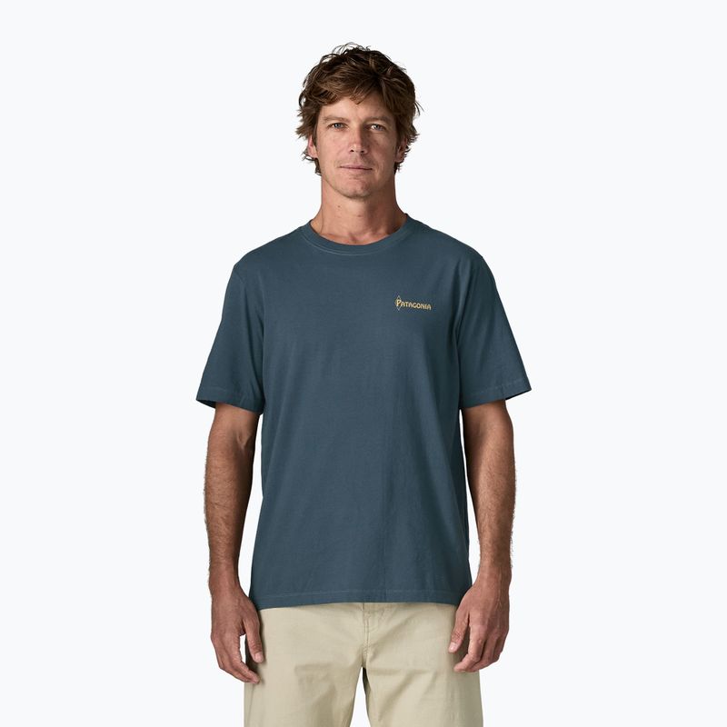 Tricou pentru bărbați Patagonia Water People Banner summit blue