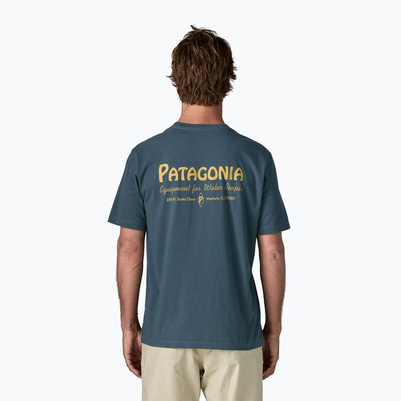 Tricou pentru bărbați Patagonia Water People Banner summit blue 2