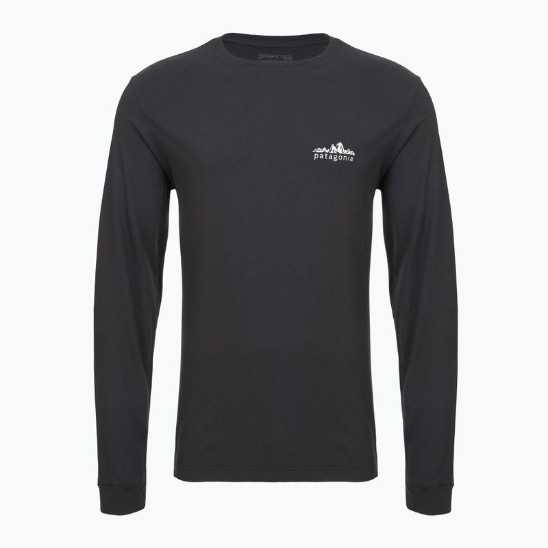 Longsleeve pentru bărbați Patagonia Fitz Roy Foothills LS ink black