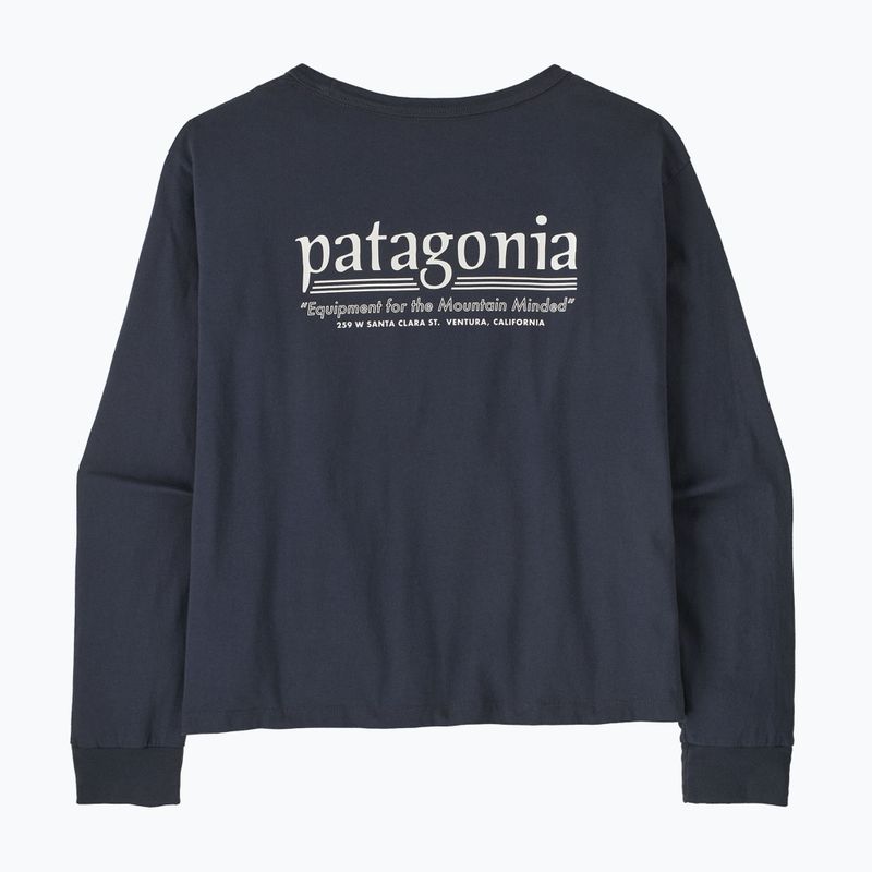 Longsleeve pentru femei Patagonia Hut Tripper Easy Cut smolder blue 2