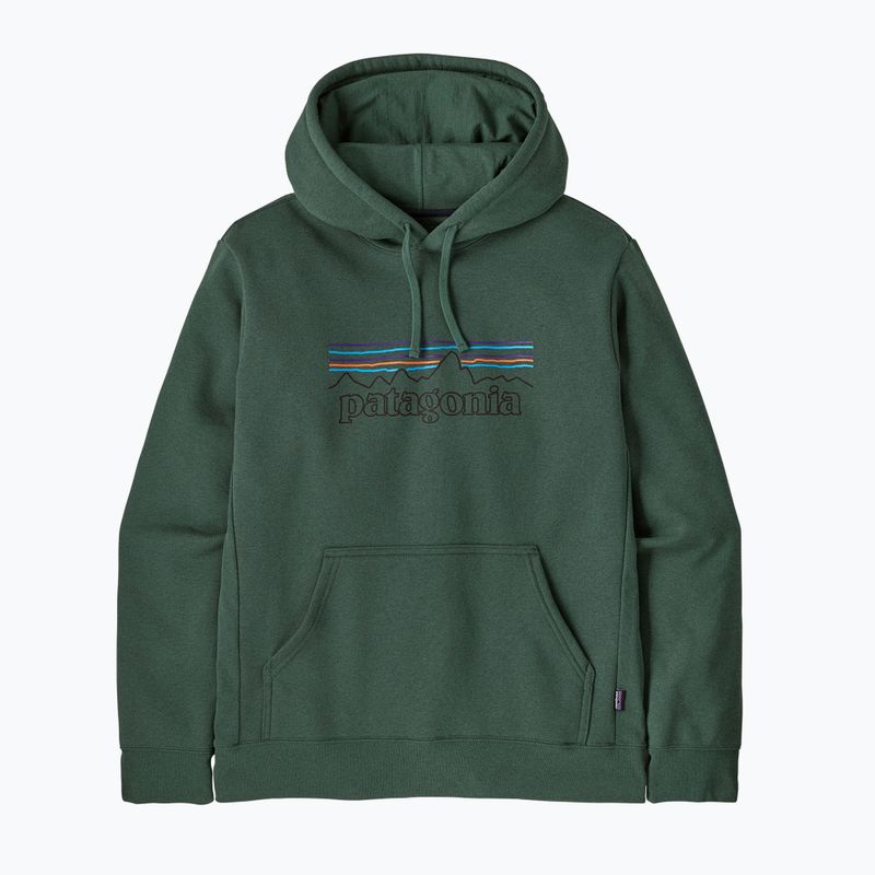 Bluză pentru bărbați Patagonia P-6 Logo Uprisal Hoody p-6 outline: canopy green