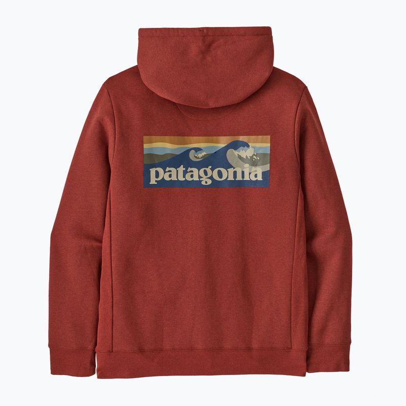Bluză pentru bărbați Patagonia Boardshort Logo Uprisal Hoody Rusty Red 2