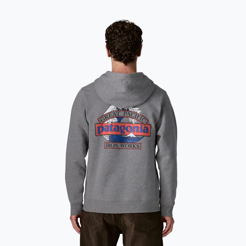 Bluză pentru bărbați Patagonia Great Waves Uprisal Hoody gravel heather 2