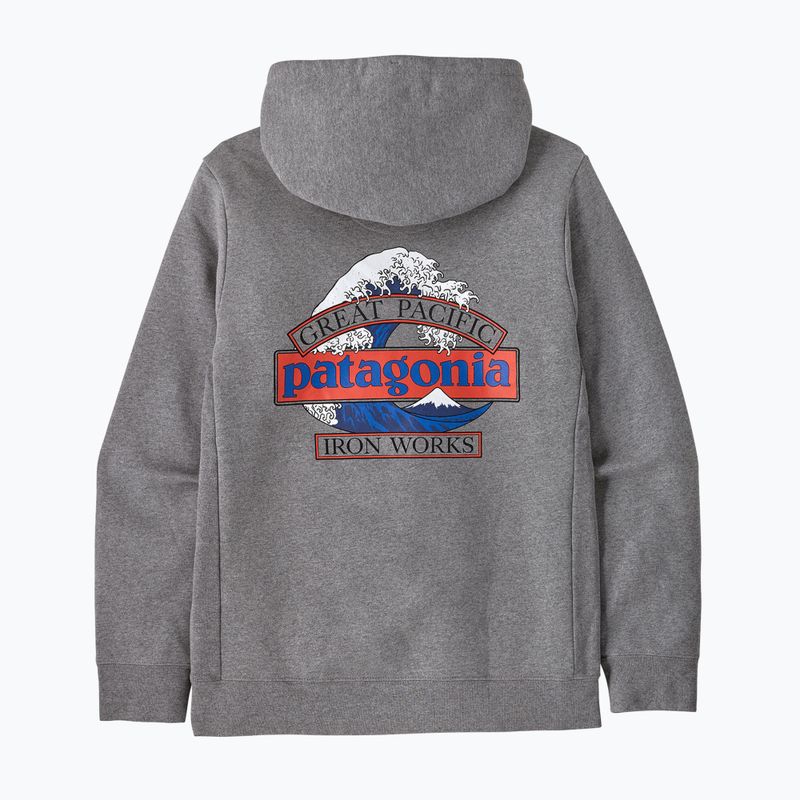 Bluză pentru bărbați Patagonia Great Waves Uprisal Hoody gravel heather 4