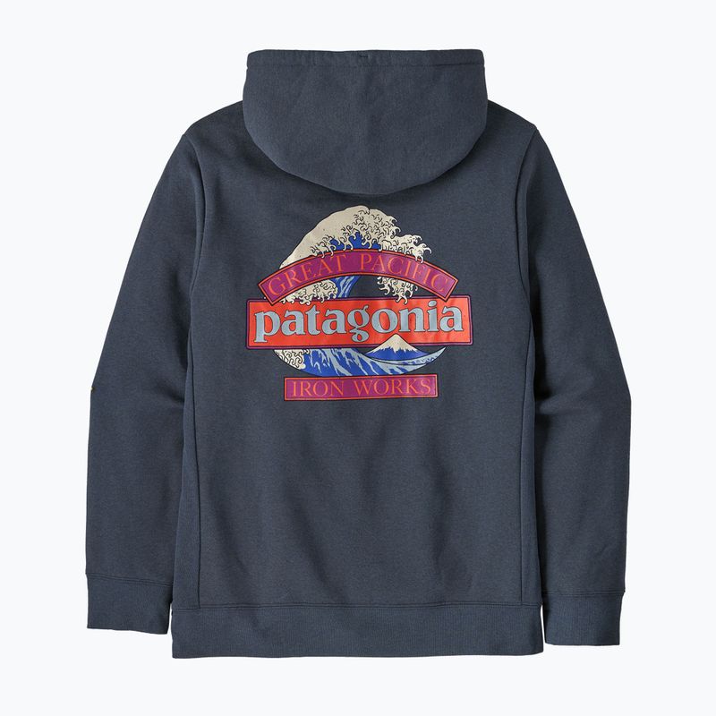 Bluză pentru bărbați Patagonia Great Waves Uprisal Hoody Summit Blue 2