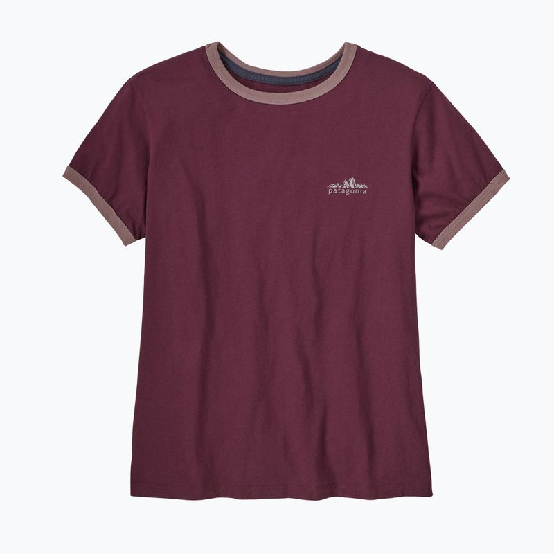 Tricou pentru femei Patagonia Fitz Roy Foothills Ringer Tee berry fig