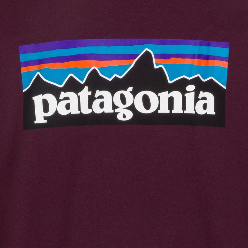 Longsleeve pentru bărbați Patagonia P-6 Logo Responsibili berry fig 4