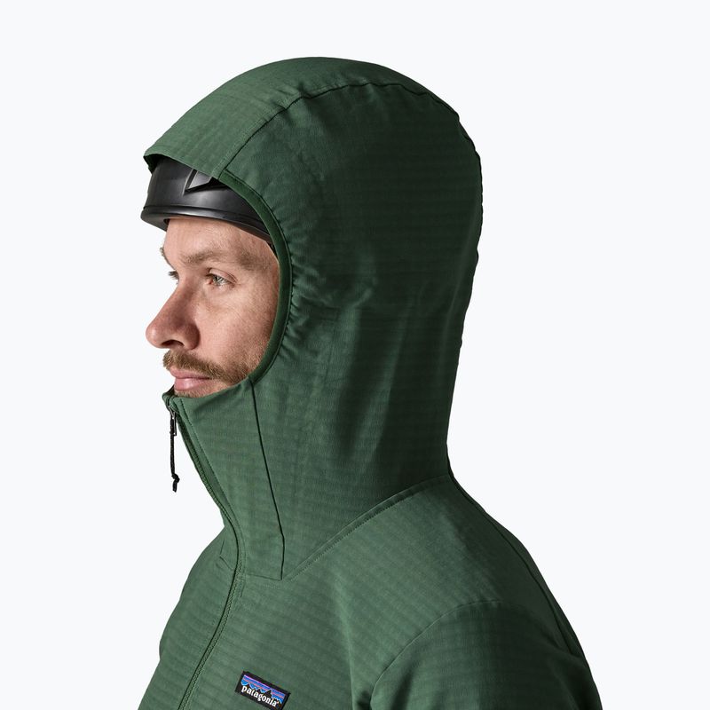 Geacă softshell pentru bărbați Patagonia R1 TechFace Hoody canopy green 4