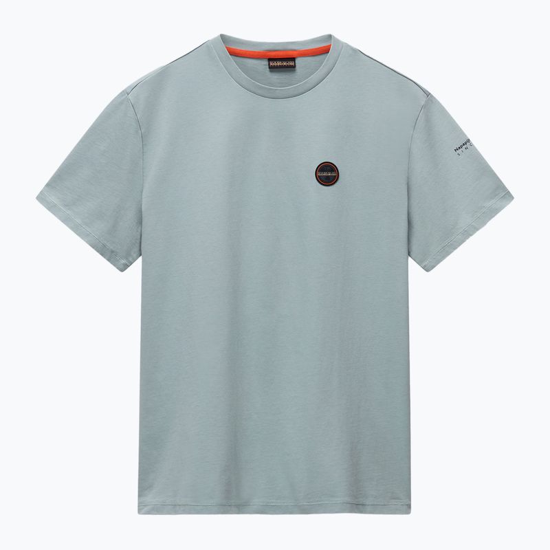 Tricou pentru bărbați Napapijri S-Badge green mil G1X 5