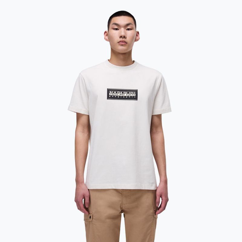 Tricou pentru bărbați Napapijri S-Box Logo white whisper