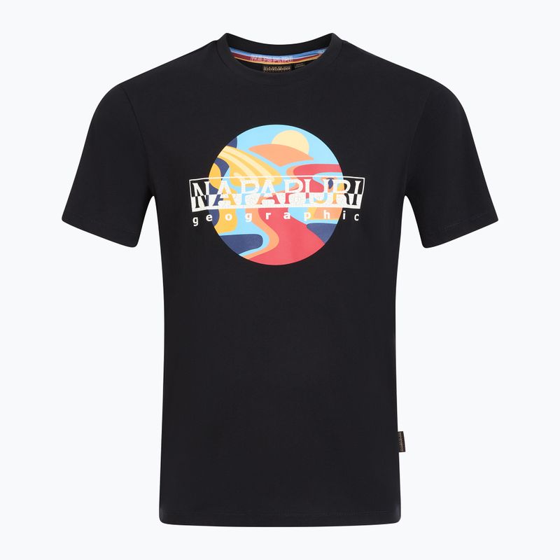 Tricou pentru bărbați Napapijri S-Valdor black beauty