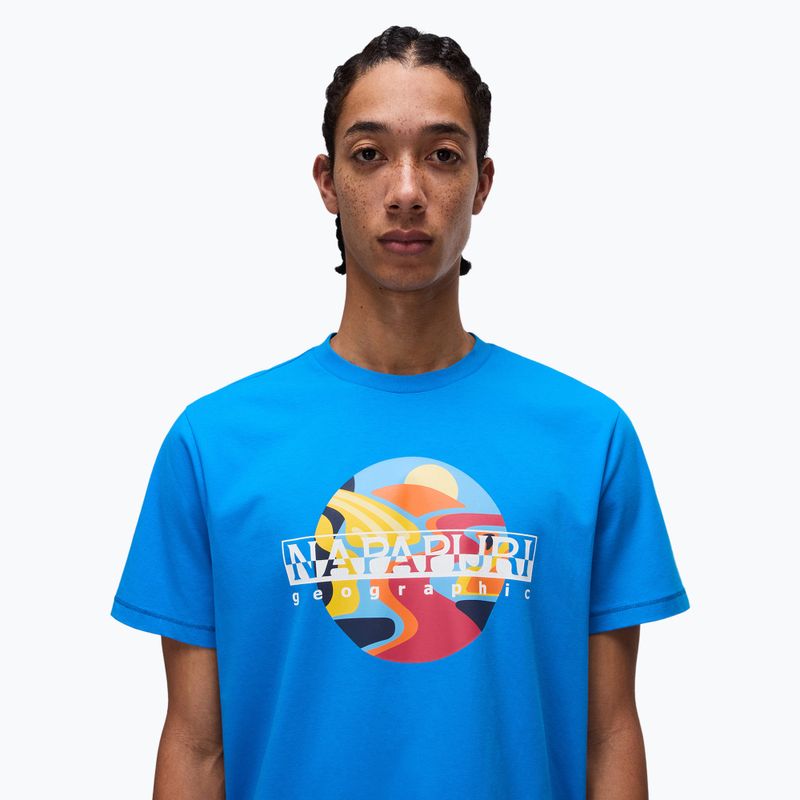 Tricou pentru bărbați Napapijri S-Valdor french blue B2W 3