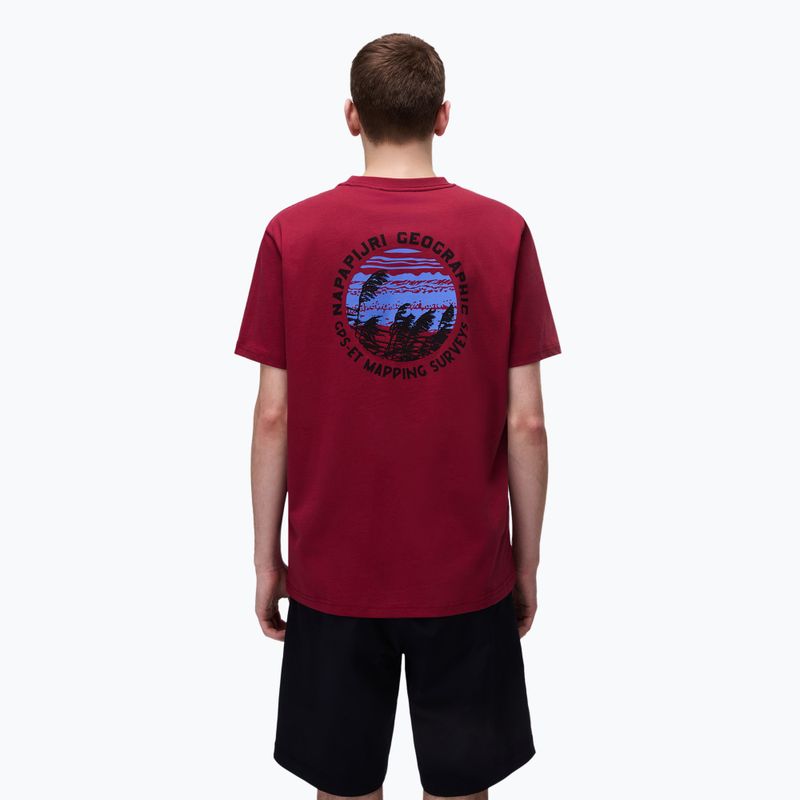 Tricou pentru bărbați Napapijri S-Vignonil Back tibetan red R1E 2