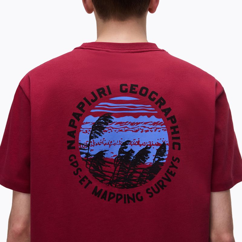 Tricou pentru bărbați Napapijri S-Vignonil Back tibetan red R1E 4