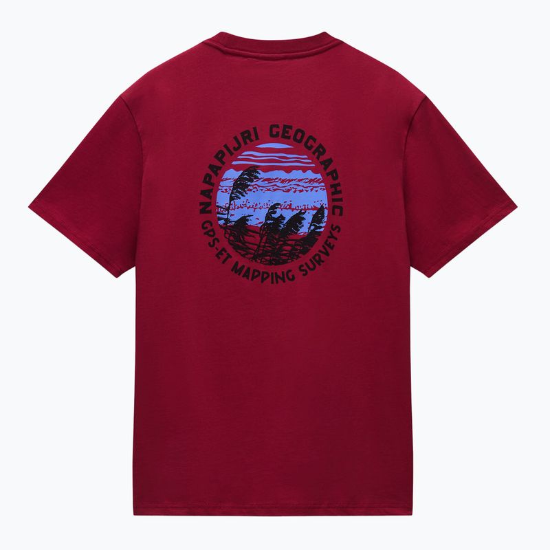 Tricou pentru bărbați Napapijri S-Vignonil Back tibetan red R1E 6