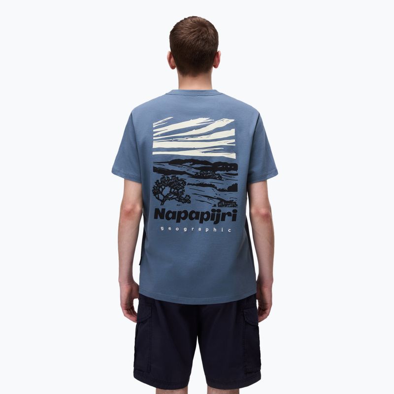 Tricou pentru bărbați Napapijri S-Vignonil Back stormy weat G1Y 2