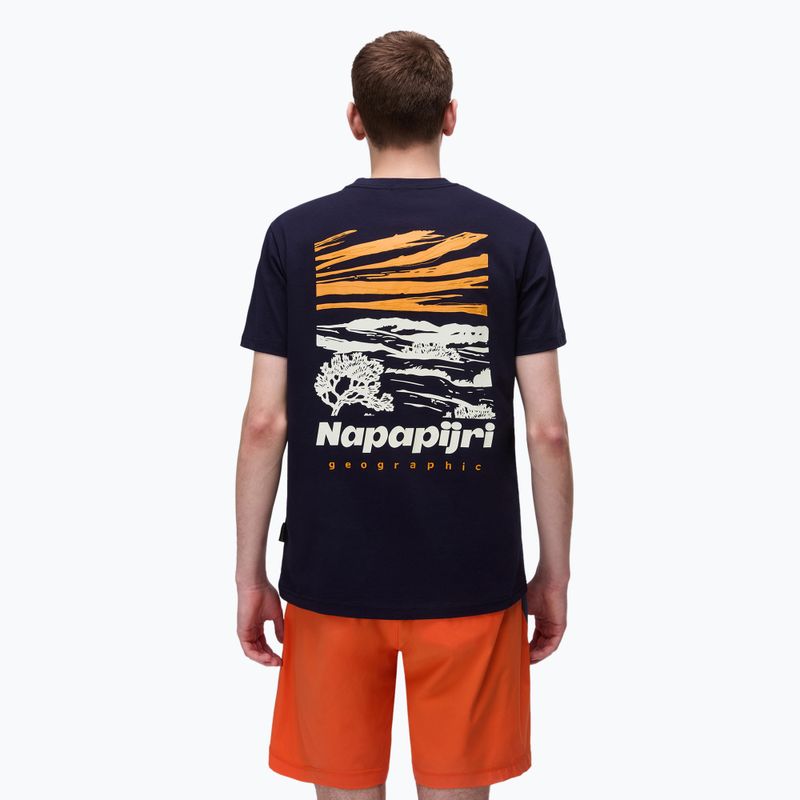 Tricou pentru bărbați Napapijri S-Vignonil Back blu marine 2