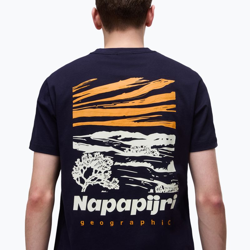 Tricou pentru bărbați Napapijri S-Vignonil Back blu marine 4