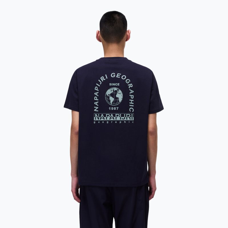 Tricou pentru bărbați Napapijri S-Dati blu marine 2