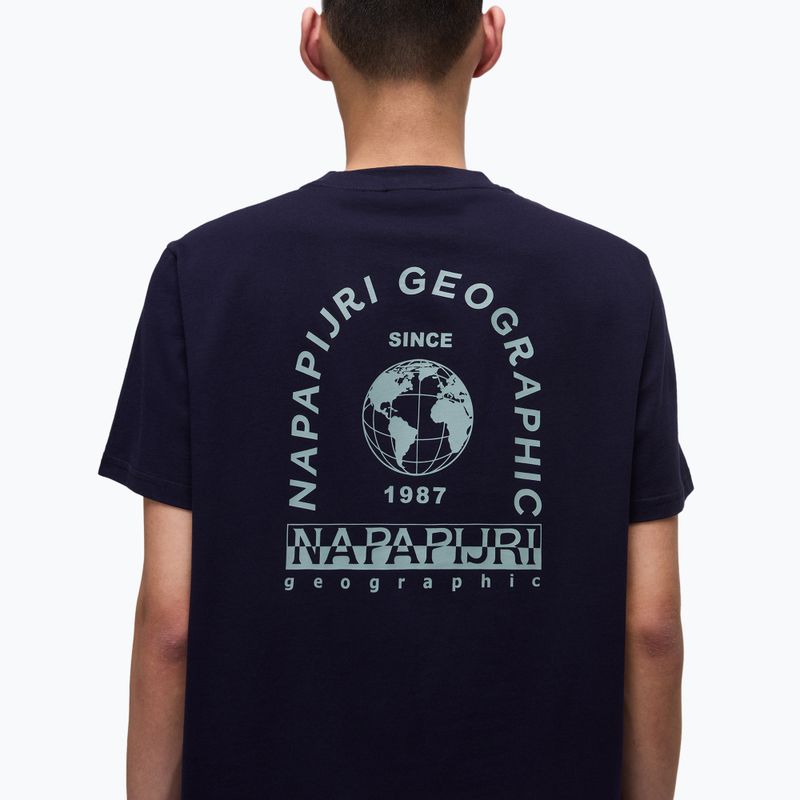 Tricou pentru bărbați Napapijri S-Dati blu marine 4
