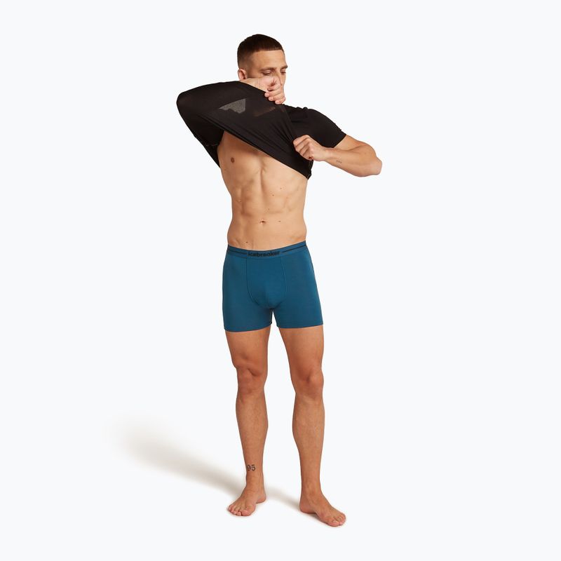 Pantaloni scurți boxeri termici pentru bărbați icebreaker Anatomica atlantis 6