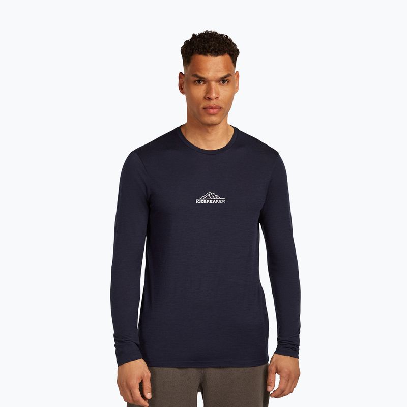 Longsleeve pentru bărbați icebreaker Merino 150 Tech Lite Road To Cook midnight navy