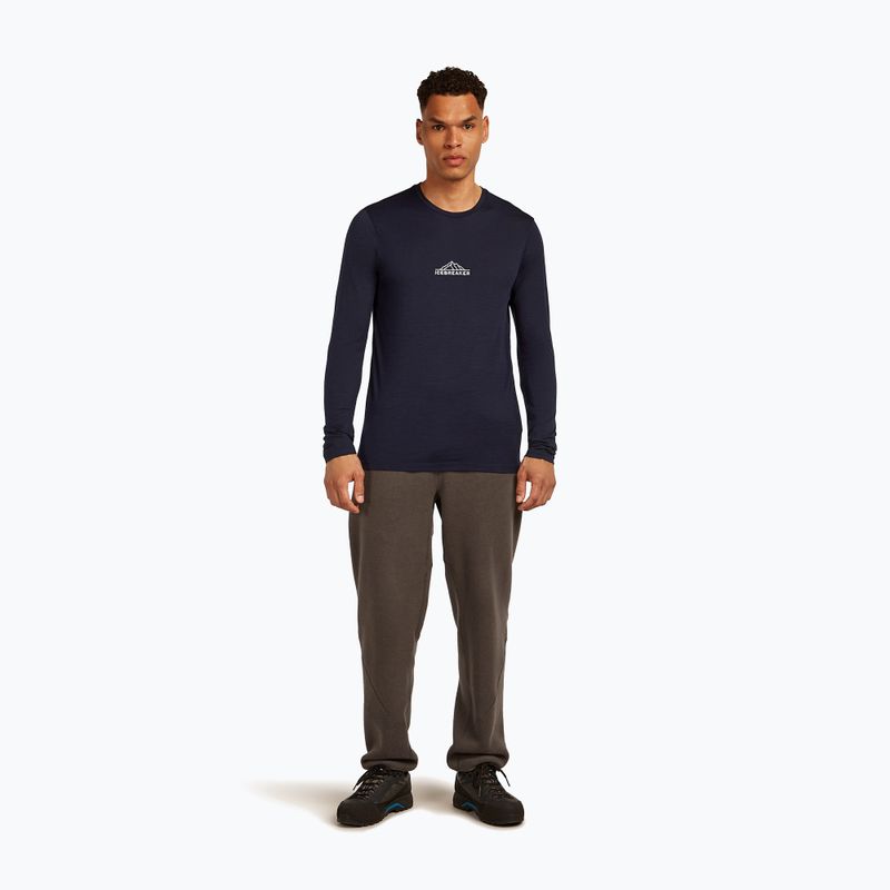 Longsleeve pentru bărbați icebreaker Merino 150 Tech Lite Road To Cook midnight navy 2