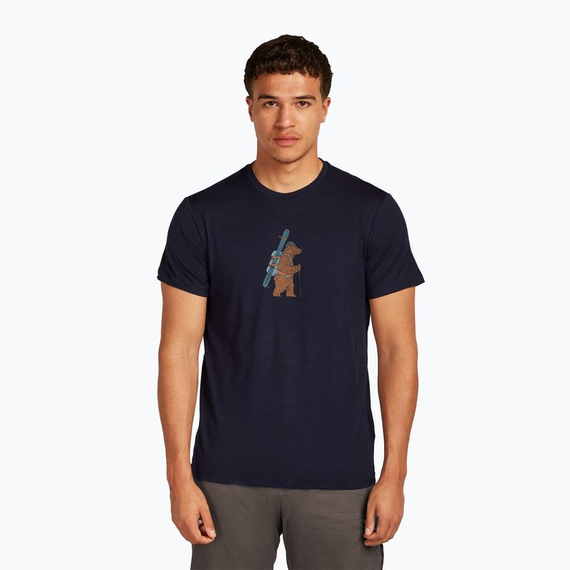 Tricou pentru bărbați icebreaker Merino 150 Tech Lite Bear Tour midnight navy