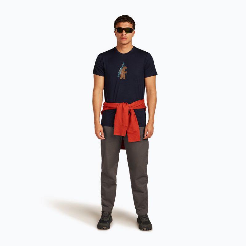 Tricou pentru bărbați icebreaker Merino 150 Tech Lite Bear Tour midnight navy 4