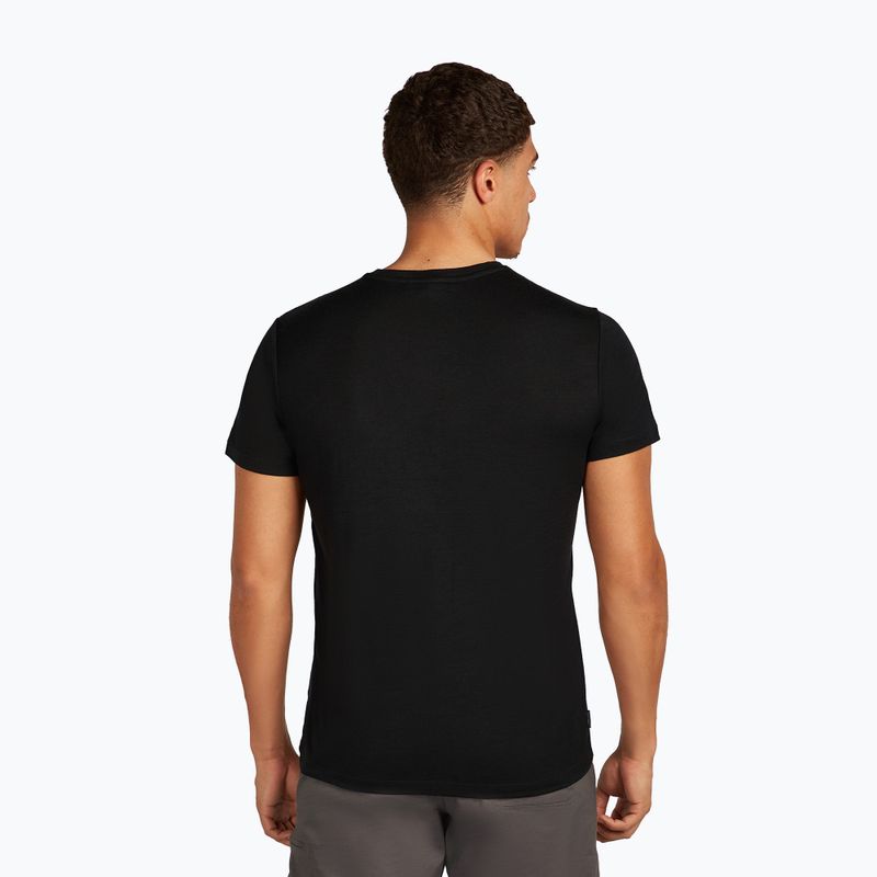 Tricou bărbați icebreaker Merino 150 Tech Lite Skiing Yeti negru 3