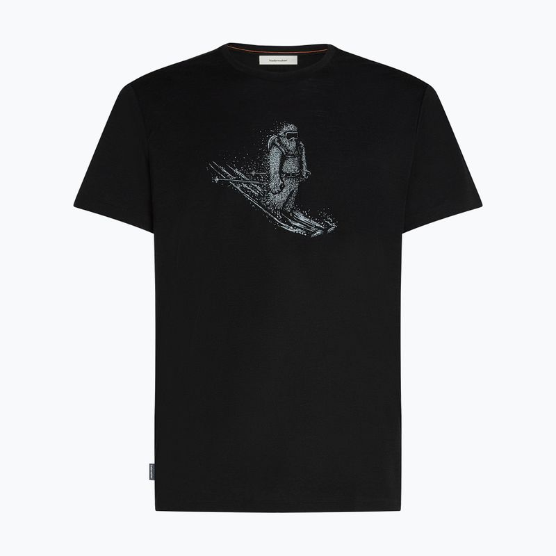 Tricou bărbați icebreaker Merino 150 Tech Lite Skiing Yeti negru 7