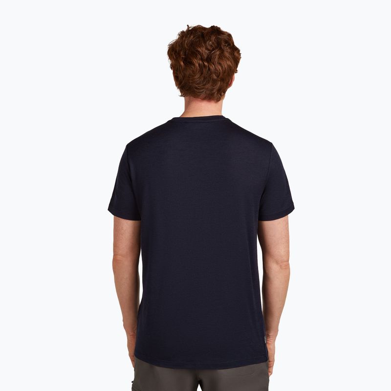 Tricou pentru bărbați icebreaker Merino 150 Tech Lite Mountain Pulse midnight navy 3