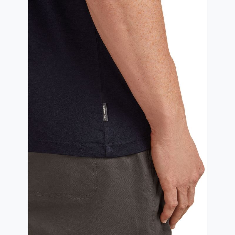 Tricou pentru bărbați icebreaker Merino 150 Tech Lite Mountain Pulse midnight navy 5