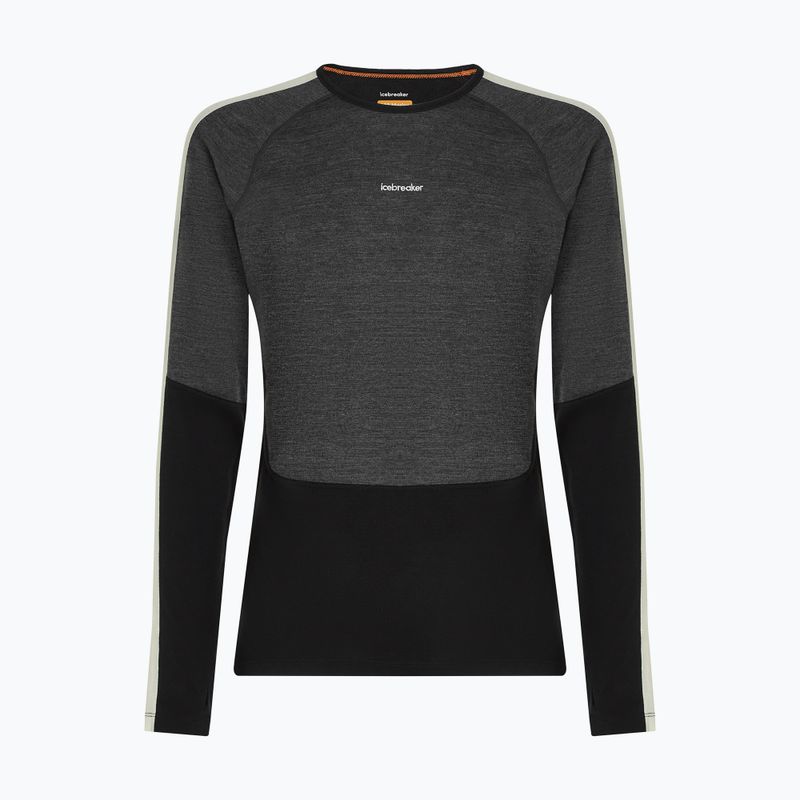 Longsleeve termoactiv pentru bărbați Icebreaker Merino 200 Oasis+ LS Crewe 0JI black/jet heather/undyed/cb 7