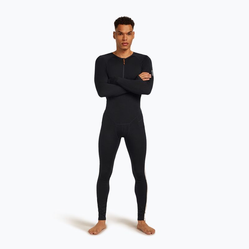 Combinezon termoactiv pentru bărbați icebreaker Merino 200 Oasis+ black/undyed/cb 5