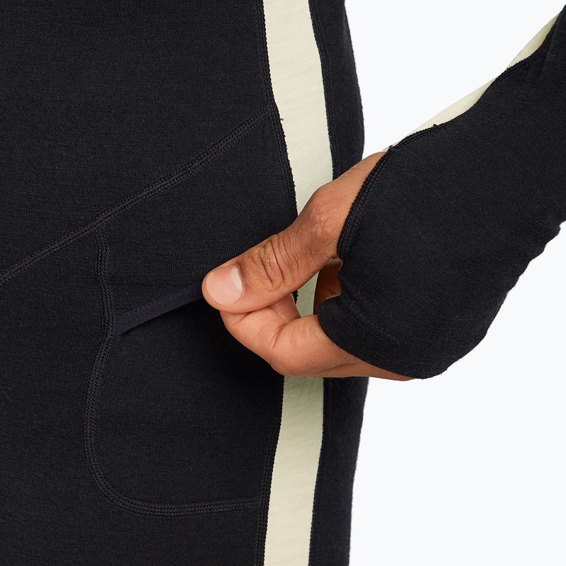 Combinezon termoactiv pentru bărbați icebreaker Merino 200 Oasis+ black/undyed/cb 9