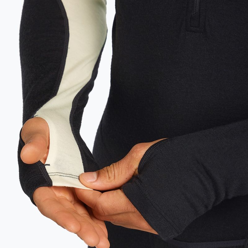 Combinezon termoactiv pentru bărbați icebreaker Merino 200 Oasis+ black/undyed/cb 10