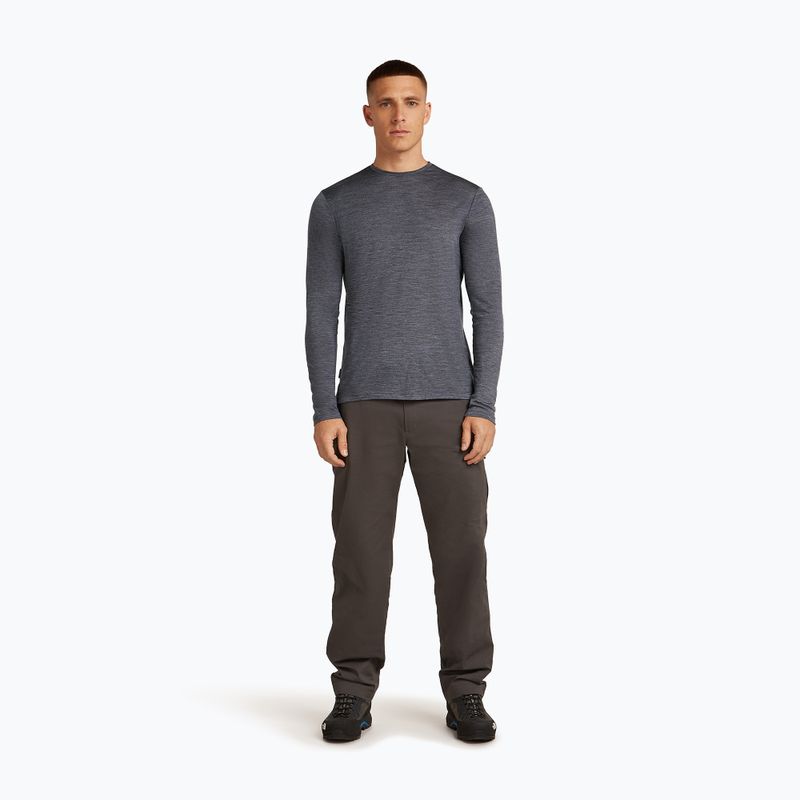 Longsleeve de trecking pentru bărbați icebreaker Merino 125 Cool-Lite Sphere III Tee midnight navy heather 2