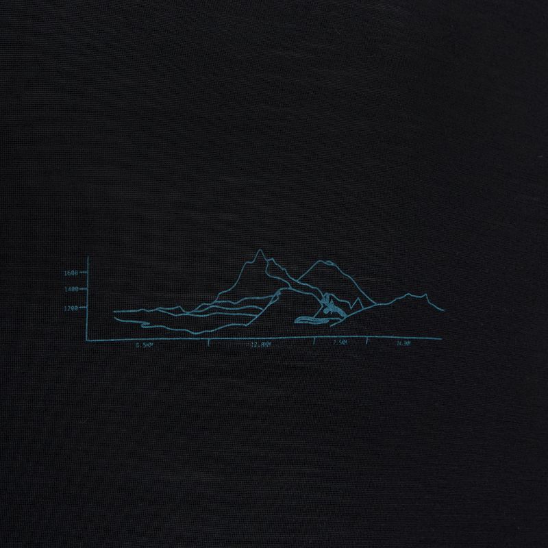 Tricou pentru bărbați icebreaker Merino Blend 125 Cool-Lite Sphere Trail black 3