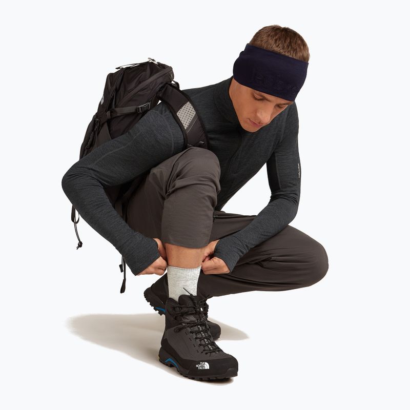 Șosete pentru bărbați icebreaker Merino Hike+ Light Crew blizzard heather/alloy 5