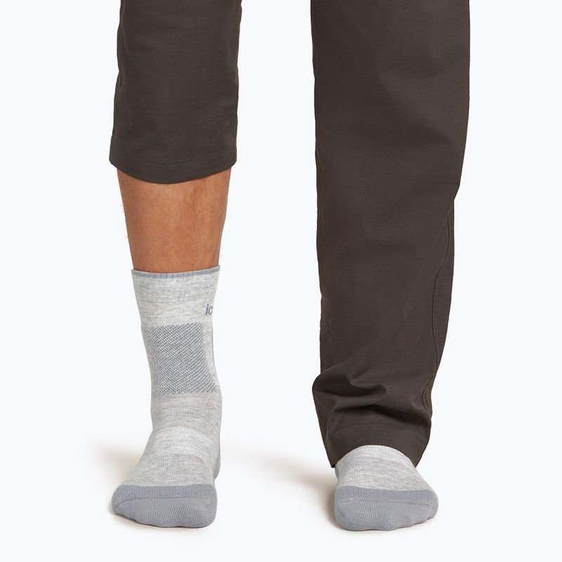 Șosete Icebreaker Merino Hike+ Medium Crew pentru bărbați blizzard heather/alloy 4