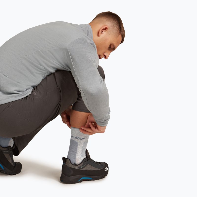 Șosete Icebreaker Merino Hike+ Medium Crew pentru bărbați blizzard heather/alloy 5