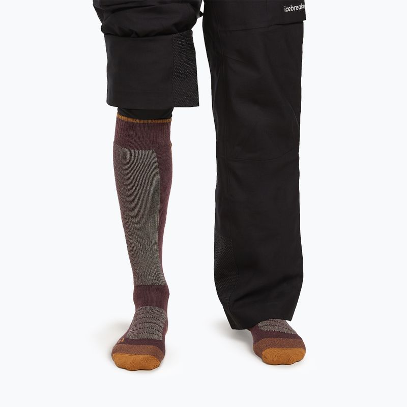 Șosete de schi pentru bărbați Icebreaker Merino Ski+ Medium OTC java/trail/seaglass 3