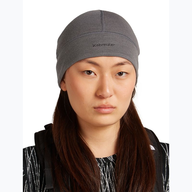 Căciulă de iarnă icebreaker Merino 260 Waffle Reversible Beanie obsidian/negru 3
