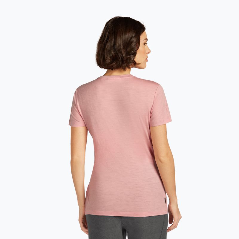 Tricou de trekking pentru femei icebreaker Merino 150 Tech Lite III Tee blush 3