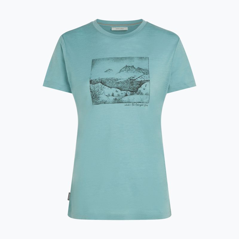 Tricou pentru femei icebreaker Merino 150 Tech Lite Terrain hydro 7
